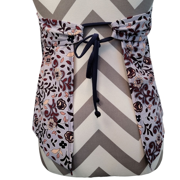 Kona Sol Bandana Tie Mandala Swim Top Halterneck Sz L Y2K Style Biker Chick - Picture 6 of 9